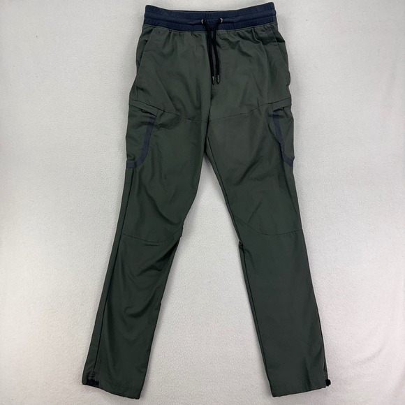 Under Armour Sportstyle Elite Cargo Pants Mens Medium Green Athletic Travel Work - Picture 1 of 11